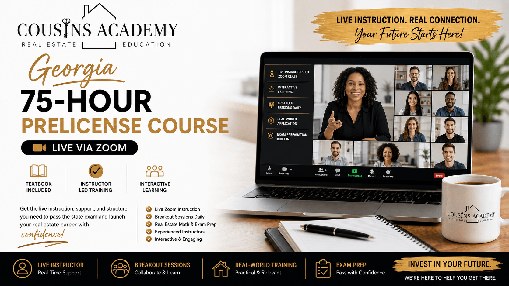 Zoom - 75 Hour Pre-License Real Estate Course